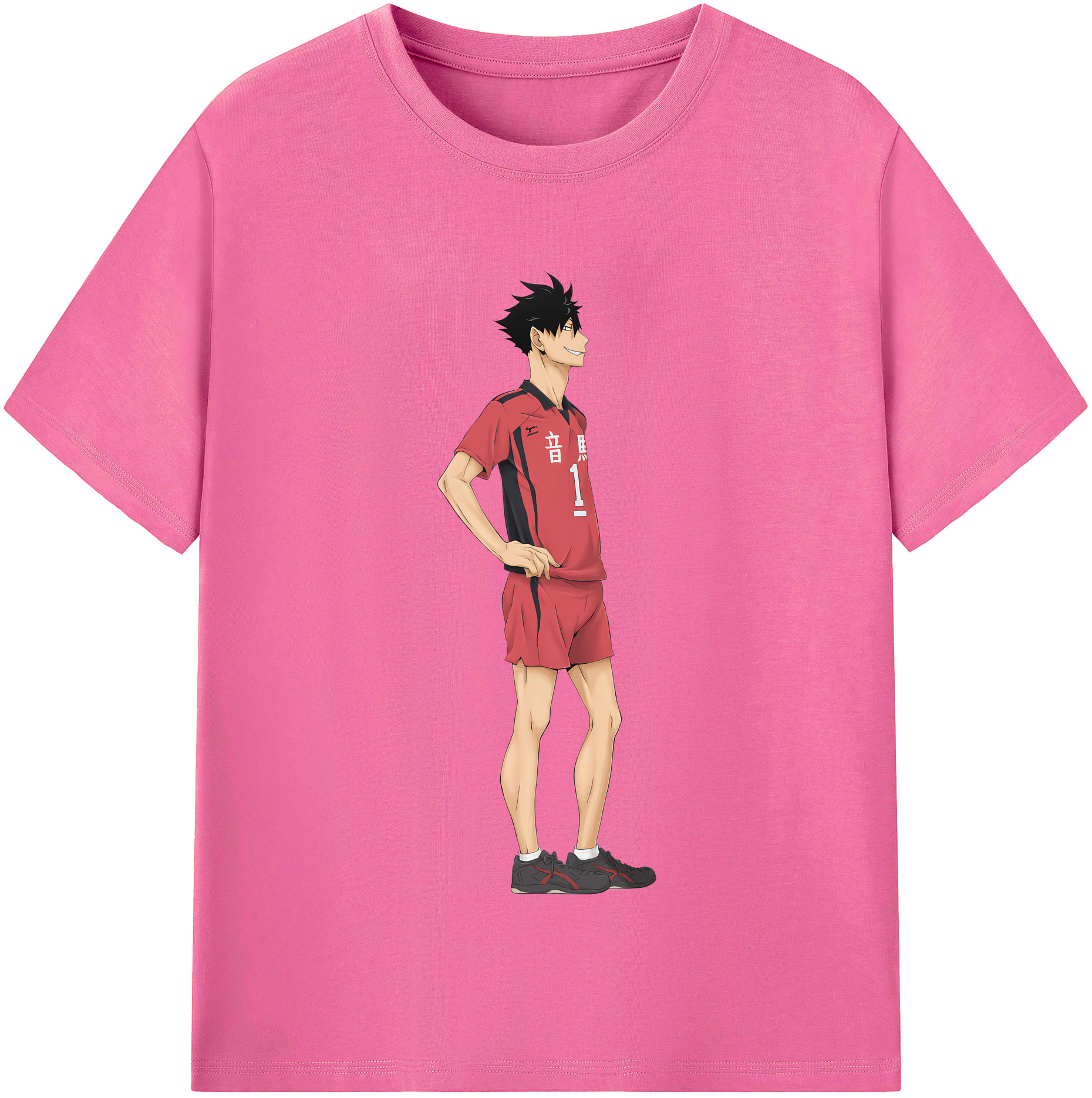 （画像用） ハイキュー!! Haikyu!! レディースカジュアルプリントTシャツ（綿100％）